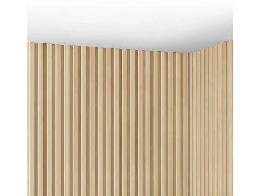 3D-Wandpaneel - 3,71 M - Natuurlijke Lichte Houtkleur - Set Van 8 - Tatiana