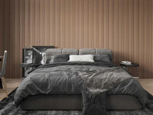 3D-Wandpaneel - 3,71 M - Natuurlijke Houtkleur - Set Van 8 - Tatiana