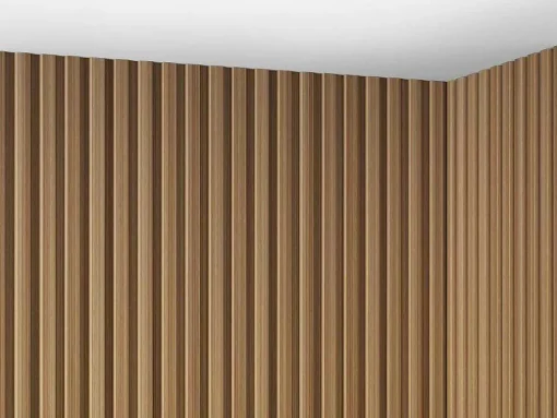 3D-Wandpaneel - 3,71 M - Natuurlijke Houtkleur - Set Van 8 - Tatiana