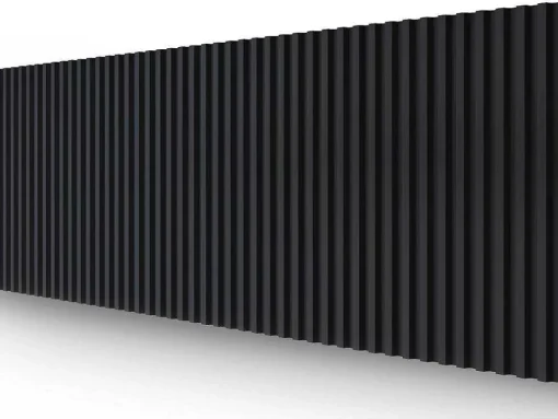 3D-Wandpaneel - 2,83 M - Zwart - Set Van 8 - Clinton
