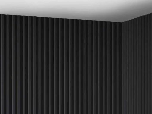 3D-Wandpaneel - 2,83 M - Zwart - Set Van 8 - Clinton