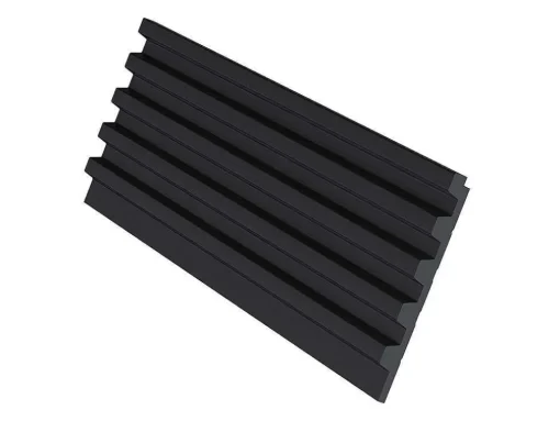 3D-Wandpaneel - 2,83 M - Zwart - Set Van 8 - Clinton