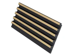 3D-Wandpaneel - 2,83 M - Zwart En Goudkleurig - Set Van 8 - Clinton