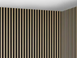 3D-Wandpaneel - 2,83 M - Zwart En Goudkleurig - Set Van 8 - Clinton