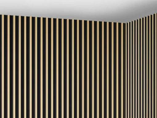 3D-Wandpaneel - 2,83 M - Zwart En Goudkleurig - Set Van 8 - Clinton