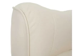Edmonton Fauteuil Met Kruk, Creme, Honingkleurig