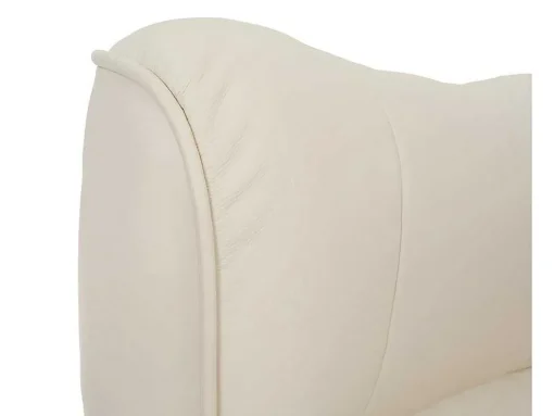 Edmonton Fauteuil Met Kruk, Creme, Honingkleurig