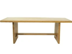 Eettafel 8 Plaatsen Van Teakhout - Kleur: Naturel - Lenida