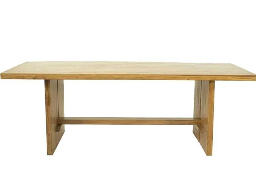 Eettafel 8 Plaatsen Van Teakhout - Kleur: Naturel - Lenida