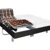 Elektrisch Bed Bedbodem En Matras Latex-Instap Cassiopee Iii Van Dreamea - Zwart - Motoren Okin - 2X70X190 Cm