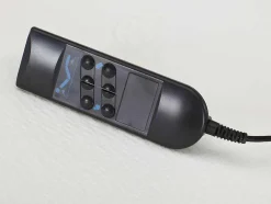 Elektrisch Bed Bedbodem En Matras Met Latex Instap En Antracieten Stof Uranus Van Dreamea - 2X80X200 Cm