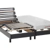 Elektrisch Relaxbed Met Matras Met Latex-Instap Tyndare Van Dreamea - Zwart - 2 X 80 X 200 Cm