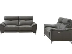 Elektrische 3+2 Zits Relaxbank Van Leer Metronomya - Taupe