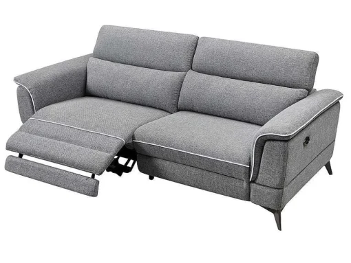 Elektrische Driezits Relaxbank Macari - Stof - Grijs