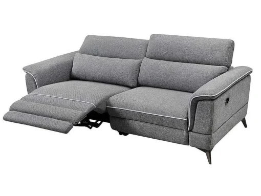 Elektrische Driezits Relaxbank Macari - Stof - Grijs