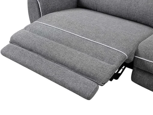 Elektrische Driezits Relaxbank Macari - Stof - Grijs
