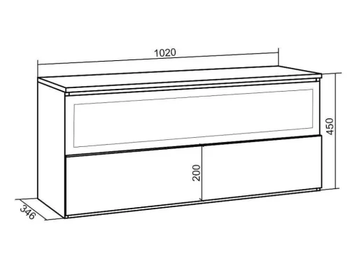 Elektrische Haard Led , 102X45X35Cm, 1 Opening, 1 Deur, Elektrische Haard, Hangend, Zwart