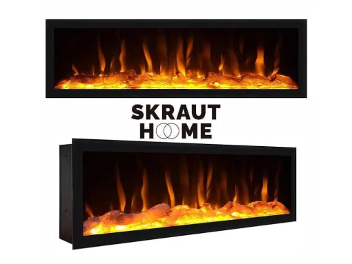 Elektrische Haard Led , 107X38X25Cm, Woonkamer - Eetkamer, Elektrische Haard, Cement