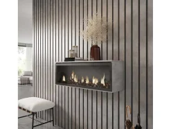 Elektrische Haard Led , 107X38X25Cm, Woonkamer - Eetkamer, Elektrische Haard, Cement