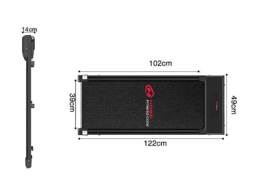Elektrische Loopband Met Lcd -Display Voor Oefening Van Het Thuiskantoor
