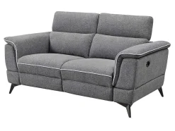 Elektrische Relaxbankstel 3+2 Macari - Stof - Grijs