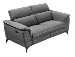 Elektrische Relaxbankstel 3+2 Macari - Stof - Grijs