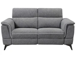 Elektrische Relaxbankstel 3+2 Macari - Stof - Grijs