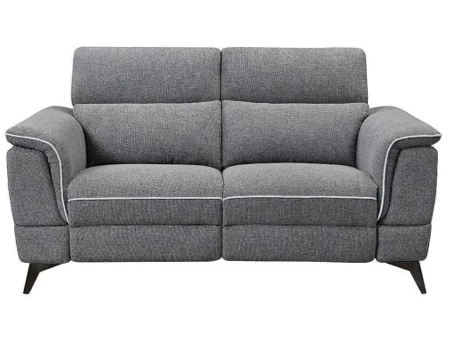Elektrische Relaxbankstel 3+2 Macari - Stof - Grijs