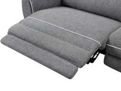 Elektrische Relaxbankstel 3+2 Macari - Stof - Grijs