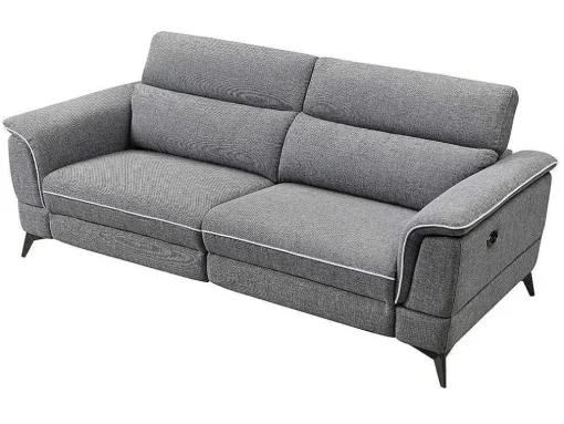 Elektrische Relaxbankstel 3+2 Macari - Stof - Grijs