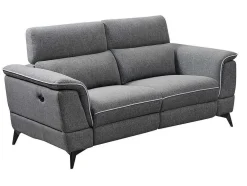 Elektrische Relaxbankstel 3+2 Macari - Stof - Grijs