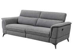 Elektrische Relaxbankstel 3+2 Macari - Stof - Grijs