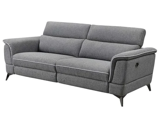 Elektrische Relaxbankstel 3+2 Macari - Stof - Grijs