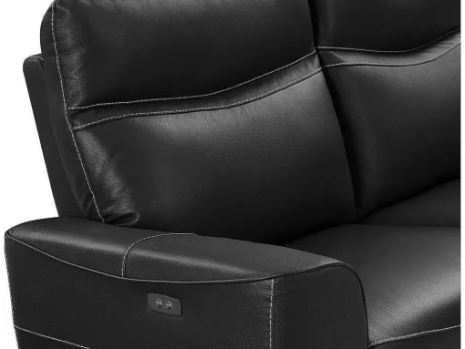 Elektrische Relax-Driezitsbank Van Zwart Vaarsleer Damon