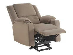 Elektrische Relaxfauteuil - Met Thermische Massagefunctie - Voorzien Van 2 Bekerhouders En Afstandsbediening - Taupe