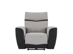 Elektrische Relaxfauteuil Van Grijze En Antracietkleurige Stof Damon