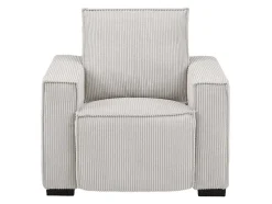 Elektrische Relaxfauteuil Van Lichtgrijs Ribfluweel Amelio