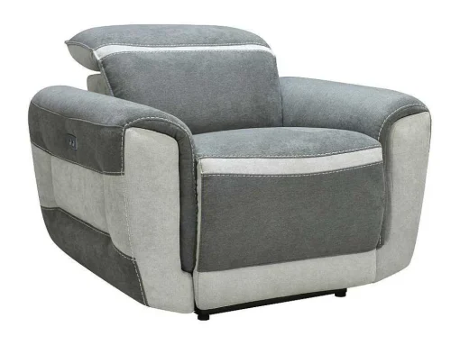 Elektrische Relaxfauteuil In Donkergrijze Stof Orietto