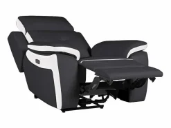 Elektrische Relaxfauteuil Van Leer Angelique - Zwart/ Wit