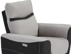 Elektrische Relaxfauteuil Van Grijze En Antracietkleurige Stof Damon