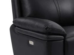 Elektrische Relax-Fauteuil Van Zwart Leer Mesola