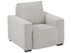 Elektrische Relaxfauteuil Van Lichtgrijs Ribfluweel Amelio