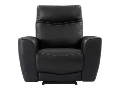 Elektrische Relax-Fauteuil Van Zwart Vaarsleer Damon