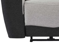 Elektrische Relaxfauteuil Van Grijze En Antracietkleurige Stof Damon