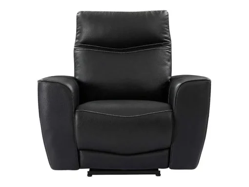 Elektrische Relax-Fauteuil Van Zwart Vaarsleer Damon