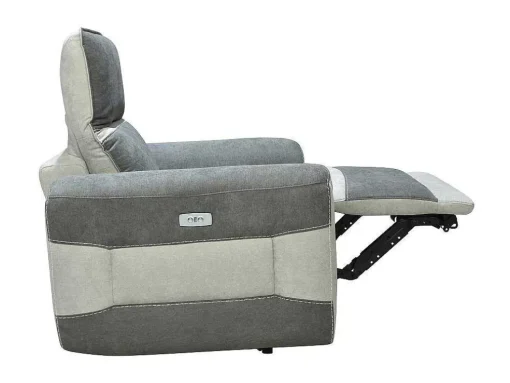 Elektrische Relaxfauteuil In Donkergrijze Stof Orietto