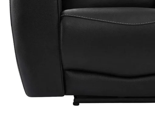 Elektrische Relax-Fauteuil Van Zwart Vaarsleer Damon