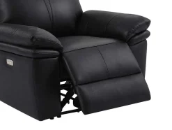 Elektrische Relax-Fauteuil Van Zwart Leer Mesola
