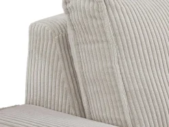 Elektrische Relaxfauteuil Van Lichtgrijs Ribfluweel Amelio
