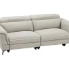 Elektrische Relax-Zitbank Met 3 Plaatsen In Beige Stof Macari